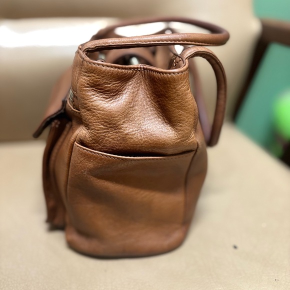 Vintage Fossil 1954 Brown Leather 75082 Shoulder Bag - Picture 4 of 10